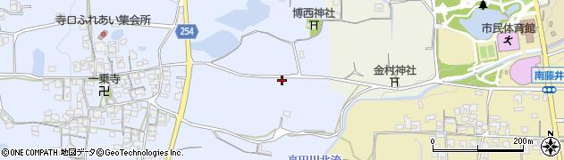 奈良県葛城市寺口584周辺の地図