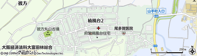 大阪府富田林市楠風台周辺の地図