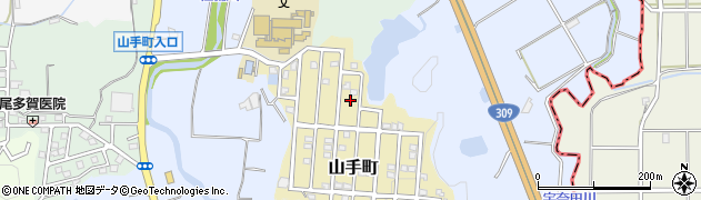 大阪府富田林市山手町6周辺の地図