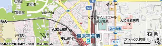 奈良県橿原市久米町889周辺の地図