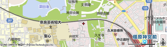奈良県橿原市久米町339周辺の地図