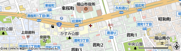山陰合同銀行福山支店周辺の地図