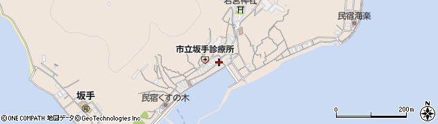 坂手町内会事務所周辺の地図