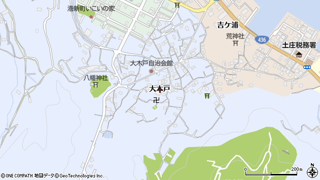 〒761-4103 香川県小豆郡土庄町甲、乙大木戸の地図