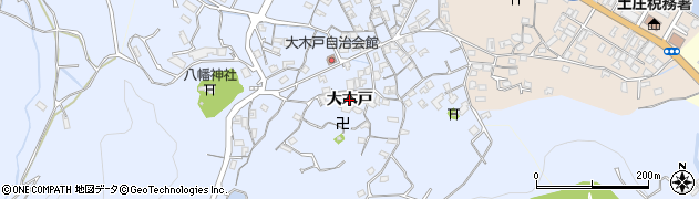 香川県土庄町（小豆郡）大木戸周辺の地図