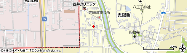 奈良県橿原市光陽町90周辺の地図