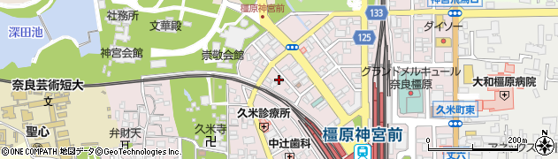 奈良県橿原市久米町917周辺の地図