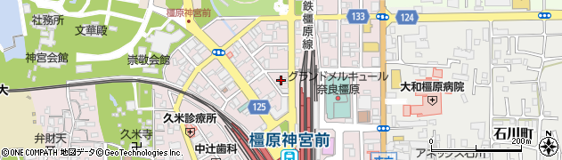 奈良県橿原市久米町821周辺の地図