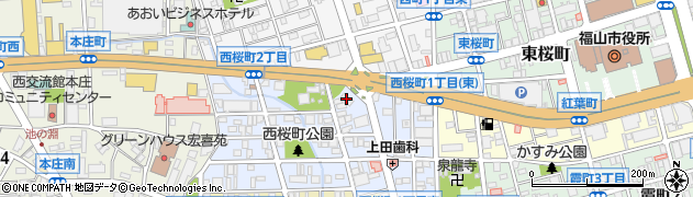 株式会社あなぶきハウジングサービス　分譲管理中国事業部福山店周辺の地図