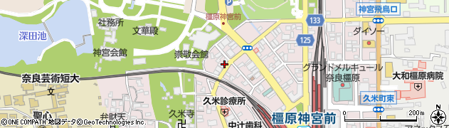 奈良県橿原市久米町929周辺の地図