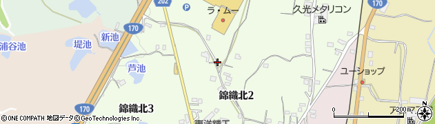 大阪府富田林市錦織北周辺の地図