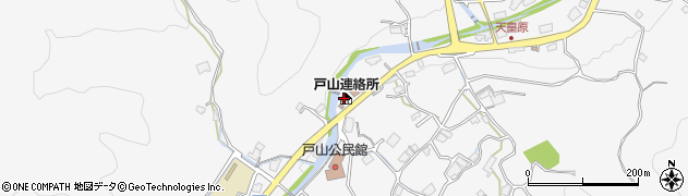 広島県警察本部　安佐南警察署戸山駐在所周辺の地図