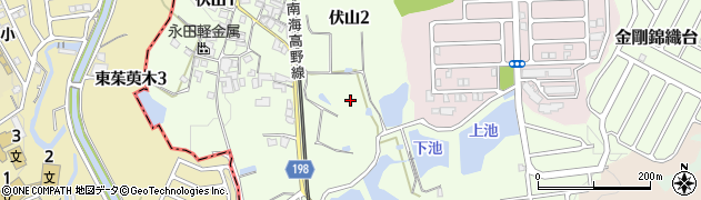 大阪府富田林市伏山周辺の地図