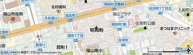 広島県福山市昭和町周辺の地図