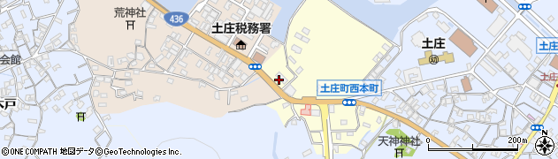 四国新聞　土庄販売所周辺の地図