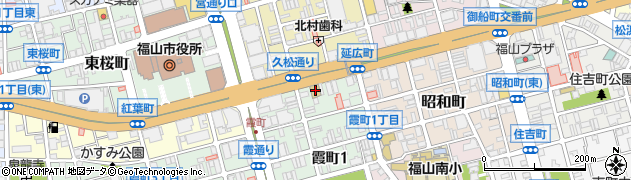 広島県家庭教師協会　福山事務局周辺の地図