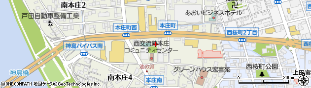 昭和シェル石油特約店山陽石油株式会社　本社周辺の地図