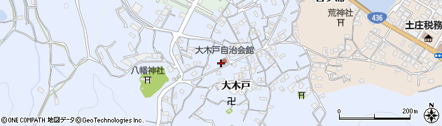 大木戸自治会館周辺の地図