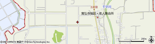 大阪府河南町（南河内郡）寛弘寺周辺の地図