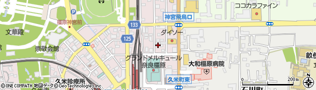 奈良県橿原市久米町692周辺の地図