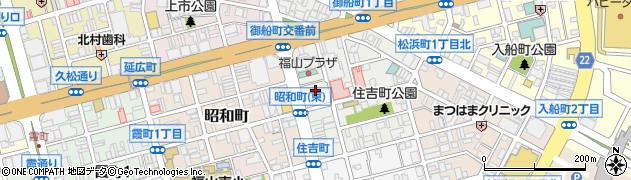 福山ガス株式会社　中央ショップ周辺の地図