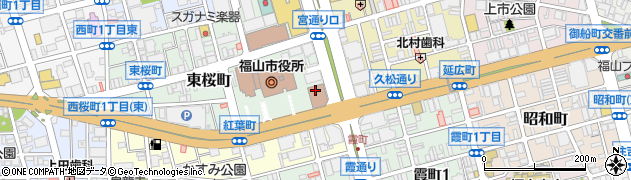 株式会社かんぽ生命保険　福山支店周辺の地図