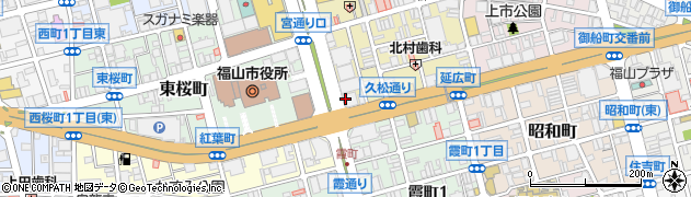 宮通り酒場 ひろや 福山周辺の地図