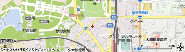 奈良県橿原市久米町863周辺の地図