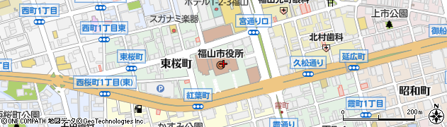 広島銀行福山市役所共同 ＡＴＭ周辺の地図