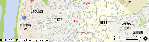 三重県伊勢市二俣周辺の地図