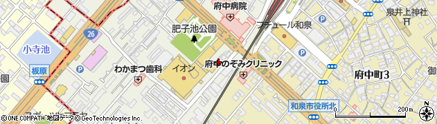 未来屋書店和泉府中店周辺の地図
