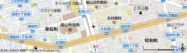 もみじ銀行　福山住宅センター周辺の地図