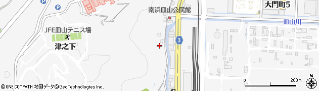 広島県福山市大門町（津之下）周辺の地図