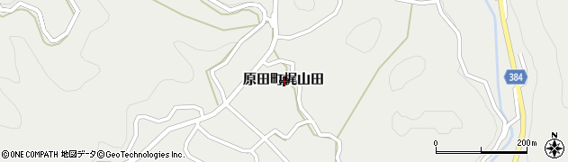 広島県尾道市原田町梶山田周辺の地図