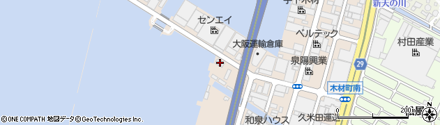 阪南港運周辺の地図
