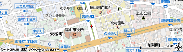市役所東周辺の地図