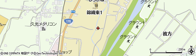 大阪府富田林市錦織東周辺の地図