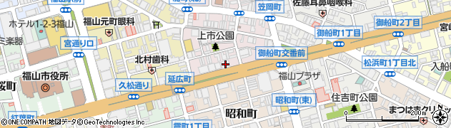 伊予銀行福山支店 ＡＴＭ周辺の地図
