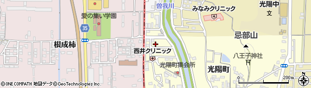 奈良県橿原市光陽町100-25周辺の地図