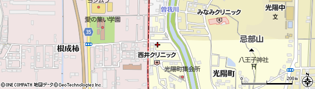 奈良県橿原市光陽町100-22周辺の地図