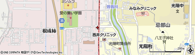 奈良県大和高田市根成柿327周辺の地図