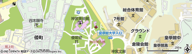 神宮美術館周辺の地図