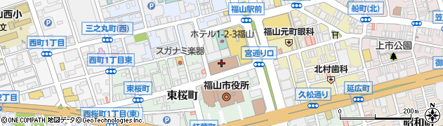 広島入国管理局　福山出張所周辺の地図