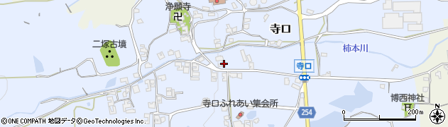 奈良県葛城市寺口388周辺の地図