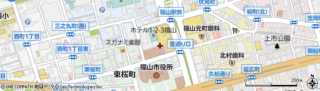 ほけんの窓口　アイネス福山店周辺の地図