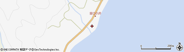 兵庫県淡路市釜口222周辺の地図