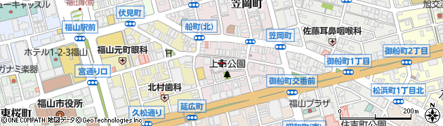 広島県福山市船町周辺の地図