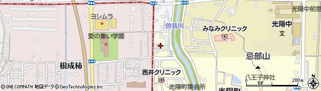 奈良県橿原市光陽町105-4周辺の地図