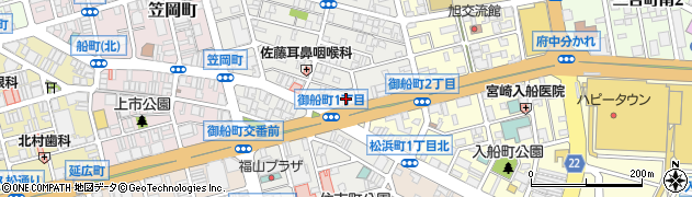 内海株式会社　福山営業所周辺の地図
