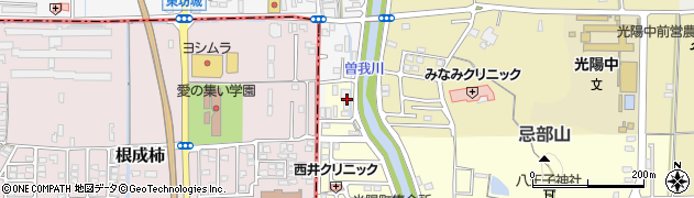 奈良県橿原市光陽町105-1周辺の地図